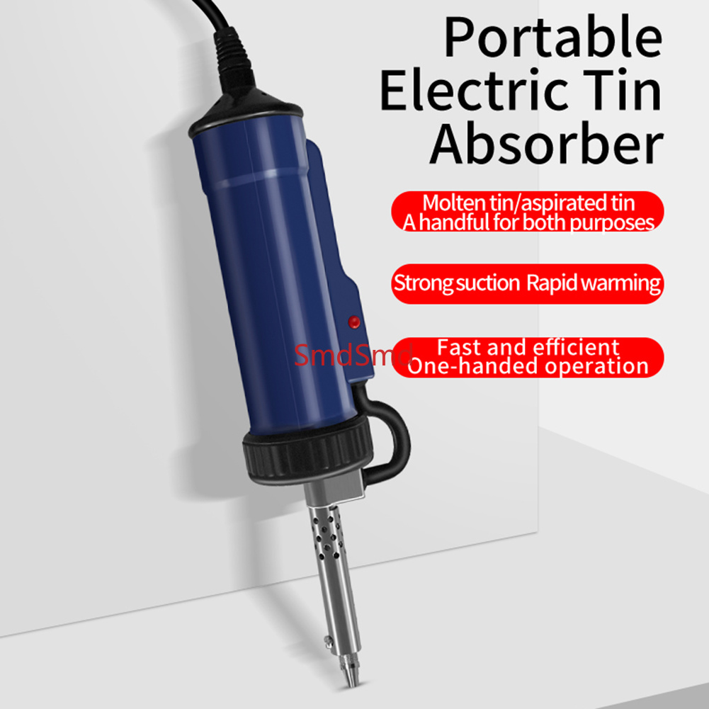 Desoldering Gun Vacuum Electric - BBT-580 自動真空はんだ除去ポンプ AC 110V/220V 電動はんだ除去ガン、はんだ除去とはんだ付け用の3種類の吸引チップ付き