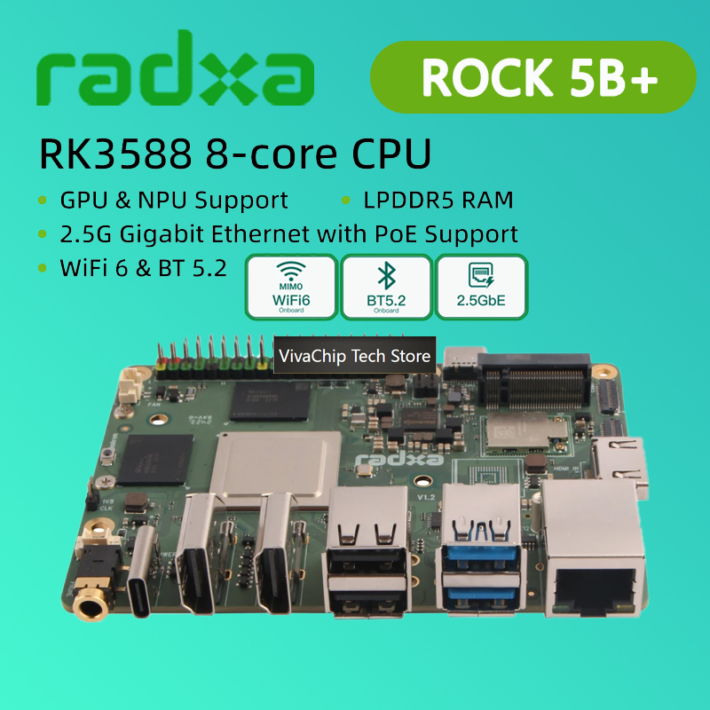 VivaChip TechRadxa ROCK 5B+ Ro - Khadas Vim4 8Gb のレビューと価格